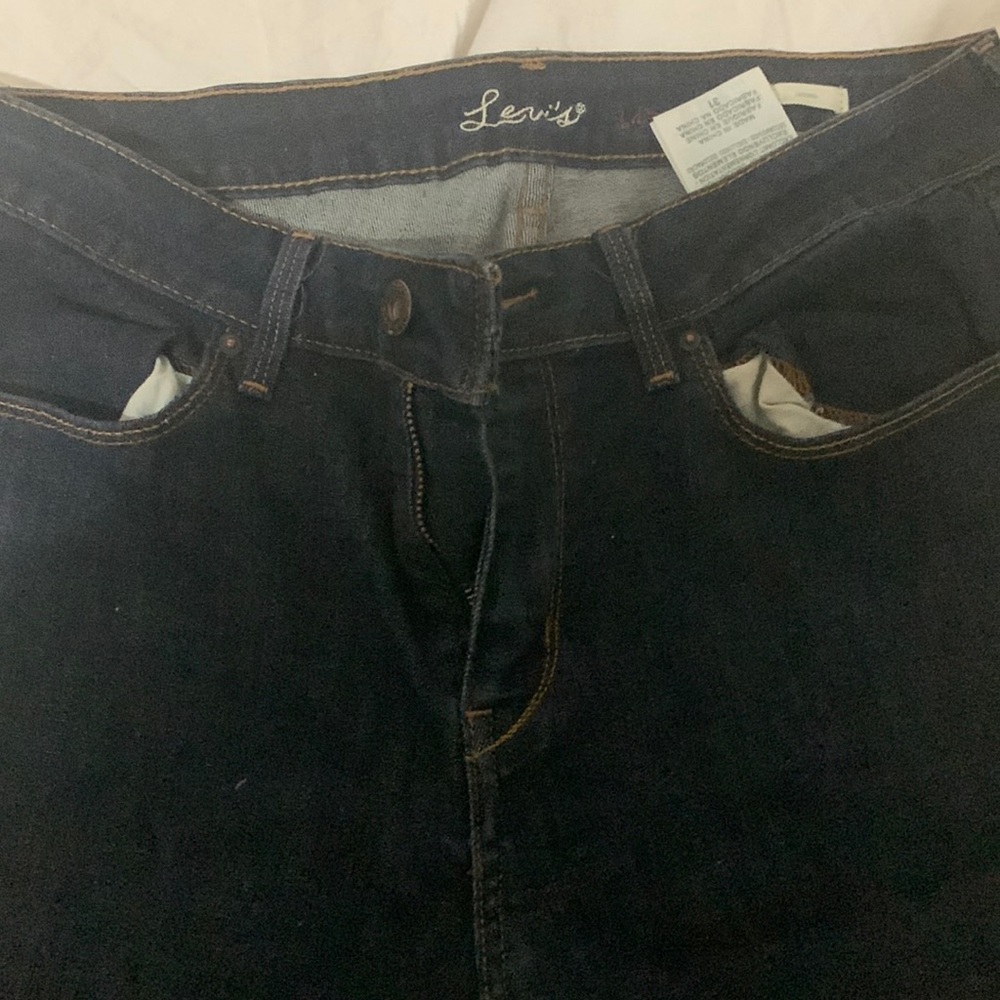 Dark Blue Denim Levis Size 12